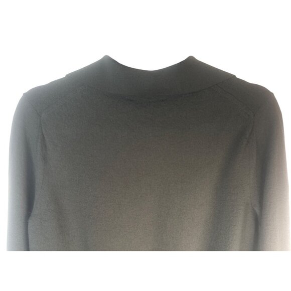 Banana Republic Medium Merino Wool Sage Green Collared Pullover Sweater - Picture 9 of 12